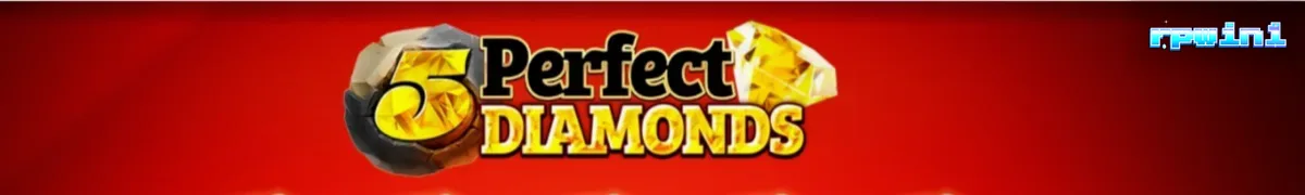 Tampilan visual slot 5 Perfect Diamonds dengan tema berlian dan simbol klasik