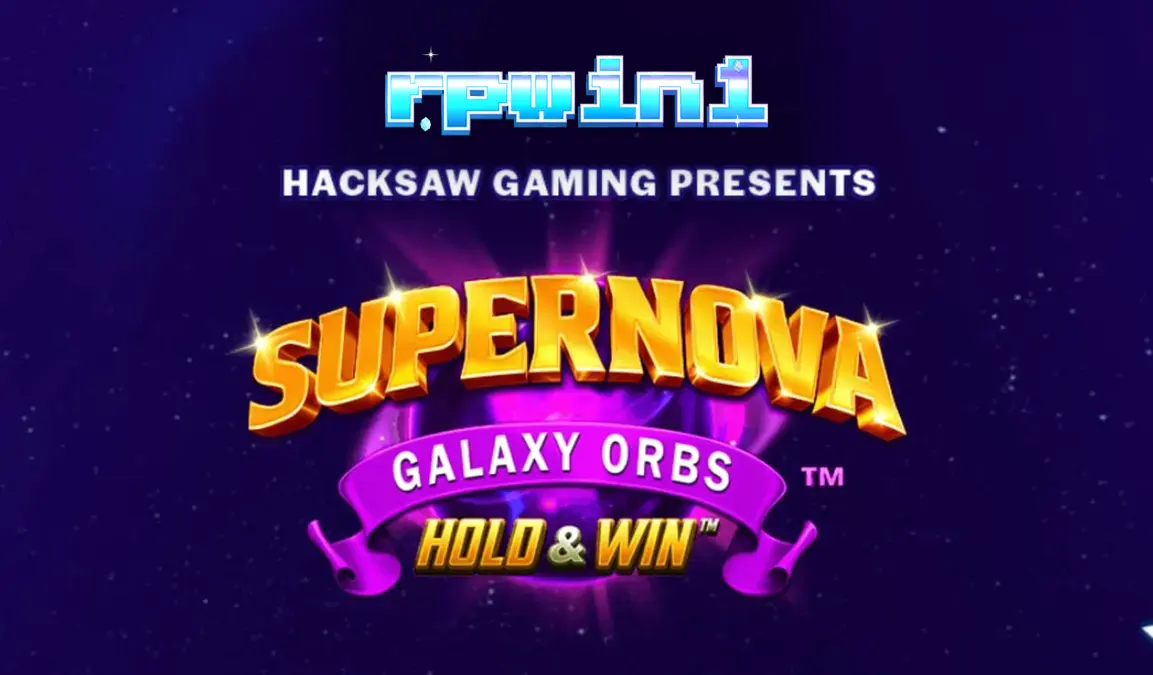 Tampilan visual slot Supernova Galaxy Orbs dengan tema ruang angkasa retro